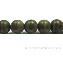 Gray Wood Round Beads 10mm